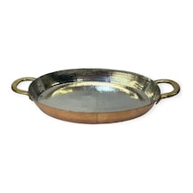 Orta Boy Oval Bakır Tava