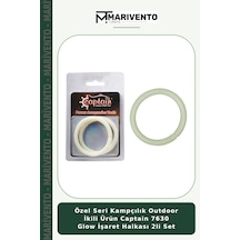 Özel Seri Kampçılık Outdoor İkili Ürün Captain 7630 Glow İşaret Halkası 2li Set Standart