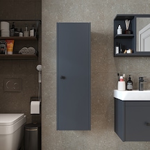 Ada Banyo Dolabı Mat Suntalam 110 Cm Banyo Boy Dolabı Antrasit