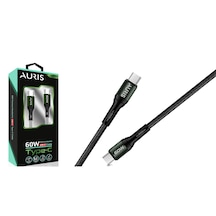 Auris 60 W ARS-CB66 Type-C to Type-C Örgülü Data & Şarj Kablosu 1 M