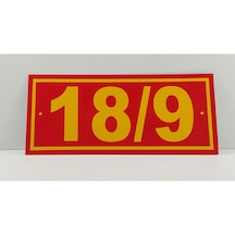 Sarı Kırmızı Numara Kapı Numarası Kapı Numara (484480793)