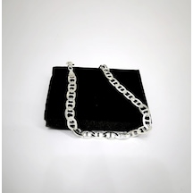 Omar Silver Erkek Barlı Gümüş Bileklik 6,6 Mm