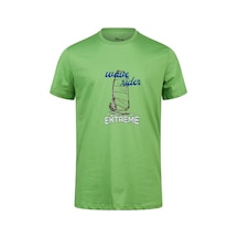 2as Alex Baskılı Erkek Sıfır Yaka T-shirt 042 Yeşil
