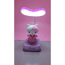Hello Kitty Kendini Sallayan Model Masa Gece Lambası Boyut:20cm Çok Renkli