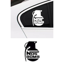 Nos Bomba Sticker, Nos Oto Sticker, Motor Sticker 25x18 Cm
