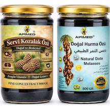 Servi Kozalak Özü 800 Gr Ve Hurma Özü 800gr %100 Doğal Katkısız Çam Kozalağı Özü Yoğun Kıvam