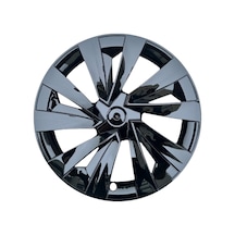 Red Lion Parts Tesla Model Y Juniper 2025+ Uyumlu 19 İnç New Star / Cyber Stil Jant Kapağı Seti - Parlak Siyah