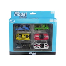 Die Cast 6'lı Metal Model Araçlar Mega