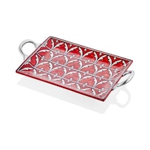 The Mia Corallo Servis Tepsisi Kırmızı 47x27 Cm Crl0018
