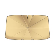 Araç Ön Camı Titanyum Güneş Koruma Isı Yalıtımı Şemsiye Küçük Altın 9958