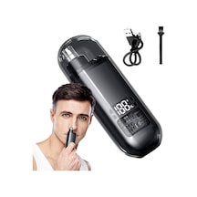 Mini Burun Kıl Tüy Alma Makinası Elektronik Burun Kılı Şarjlı Nose Hair Trimmer Dijital Ekranlı