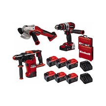Einhell Kit Q Mega 36 V Kırıcı Delici + Matkap + Taşlama Seti