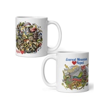 Nepal Kupa Bardak 2 Adet Seyahat Hatıra Nepal Mug