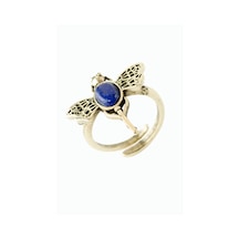 Yusufçuk - 885 - Doğaltaşlı Otantik - Nazblsmm - Yüzük Lapis Bronz