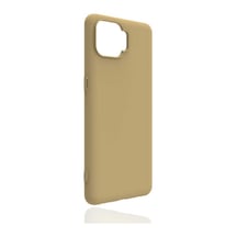 Noktaks - Oppo Reno 4 Lite Uyumlu - Kılıf Mat Soft Esnek Biye Silikon - T15157 - Gold Gold