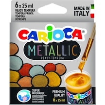 Tempera Boya Süper Yıkanabilir Metalik 6x25gr Çok Renkli