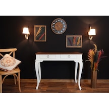 Wooding 100 Cm Çekmeceli Masif Beyaz Ceviz Dresuar (548587801) Ceviz