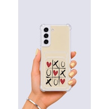Samsung Galaxy Uyumlu S22 Kartlıklı Xoxo Desenli Kılıf Mh-hs5705-8237