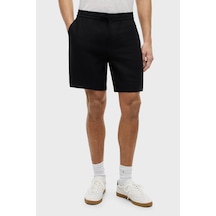 Tommy Hilfiger Bağlamalı Normal Bel Keten Bermuda Short Erkek Short Mw0mw44353 Bds Siyah