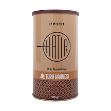 Karaca Hatır Orta Kavrulmuş Türk Kahvesi Teneke Kutu 500 G