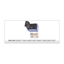 Anahtar Cam Açma Doblo/palıo/albea Tek Mavi Sağ 25178 - An207 - An0740 1 Ad