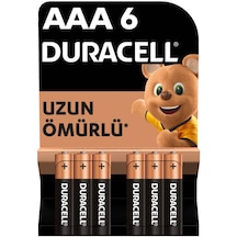 Duracell Alkalin AAA İnce Kalem Piller 1.5 V LR03/MN2400 6’lı paket