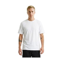 Sportive Bane Erkek Beyaz Günlük Stil T-shirt 26ye0017-kbyz