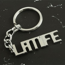 Latife - 240 - - Cadde101 - İsimli Anahtarlık Çok Renkli