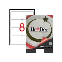 Herboy Hb-1008 99,1mmx67,7mm Beyaz Lazer Etiket 100