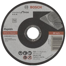Bosch Standard For Inox Rapido 125x1.0 mm Kesici Disk