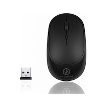 Siyah Renkli Ergonomik Sessiz Kablosuz Mouse Usb Alıcılı, Ofis Ve Oyun İçin Konforlu Bilgisayar Faresi Ms6310 Venus