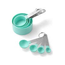 Kırmızı Pratik Pişirme Ölçme Kaşığı Hassas Ölçü Paslanmaz Ölçü Sıvıları Küçük