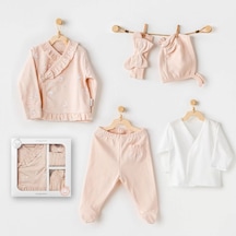 Melonika Cute Bunnies Be Sking 5 Parça Hastane Çıkışı Pink Çok Renkli