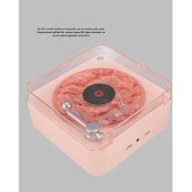 Flzdgnkr Retro Bluetooth Hoparlör Yumuşak Gece Lambası Ve Saat Göstergeli Kristal