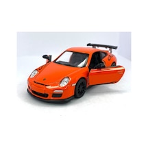 Turuncu 2010 Porsche 911 Gt3 Rs 1/36 Çek Bırak Die-cast Model Araç