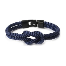 Ocean Pole İp Bileklik No:1 Lacivert