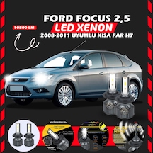 Ford Focus 2.5 2008-2011 Kısa Far Uyumlu Şimşek Etkili Led Xenon Premium Series H7
