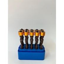 Leo 10 Adet Mıknatıslı Bits Uç Ph2 65 Mm Renkli Vida Tutucu Sökme Yıldız Matkap Vidalama Ucu S2 Çeliği