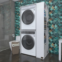 Kenzlife Çamaşır-Kurutma Makinesi Dolabı Demyan Byz 180*090*60 Ba Çok Renkli
