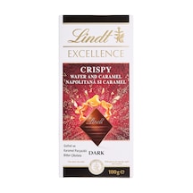 Lindt Excellence Crispy Wafer Caramel Çikolata 100 G - 4 Adet Tarı