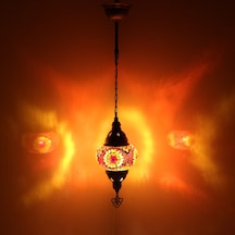 Dekoratif MOZAİK TAVAN LAMBASI FAS TARZI AVİZE