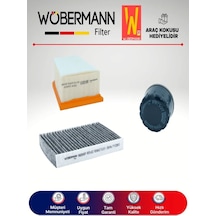 Wöbermann Renault Clio 2 1.6 16V Filtre Bakım Seti 1999-2005 3lü Karbonlu