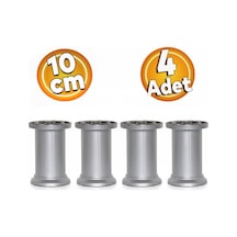Mobilya Kanepe Baza Koltuk Ayağı Gri Plastik 10 Cm 4 Adet Gri Diğer