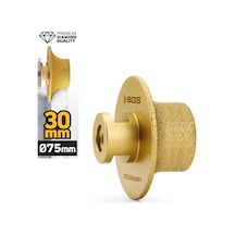 Sgs2795 M14-75x30 Mm Vakum Elmas Mermer Granit Taşlama Diski Balık Sırtı