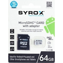 Syrox Hafıza Kartı 64 Gb
