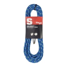 Stagg Enstrüman Kablosu Örgü Sargılı 3metre Mavi Sgc3vt Bl