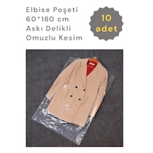 Colorpak Abiye Gelinlik Pardesü Askı Delikli Omuzlu Poşeti 10'lu 60 x 160 CM