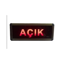Sanec 220v Ac Anahtarlı Açık Tabelası Kasa Ölçüsü: 12x30 Cm