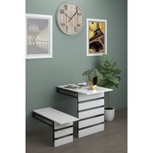 Begonya Duvara Monte Katlanabilir Tek Tabureli Yemek Masası Pratik Mutfak Masası Balkon Masası Begonya Duvara Monte Katlanabilir Tek Tabureli Yemek Masası Pratik Mutfak Masası Balkon Masası