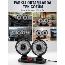Tek Araç, Karavan Ve Tır İçin Çift Fanlı Mini Vantilatör Najmaddin Diğer